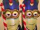 Christmas Minions Two Soliders British Airblown Inflatable Yard Decorations