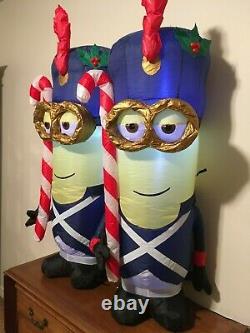 Christmas Minions Two Soliders British Airblown Inflatable Yard decorations