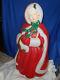 Christmas Mrs. Santa Claus Blow Mold-santa's Best-vtg -40 Ht. With Cord