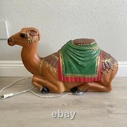 Christmas Nativity Camel Lighted Blow Mold 28 USA General Foam GUC