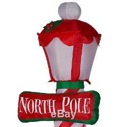 Christmas Outdoor Decor Airblown Inflatable North Pole 7-Feet Tall Backyard Yard