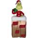 Christmas Santa 6 Ft Dr Seuss The Grinch Animated Chimney Airblown Inflatable