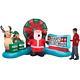 Christmas Santa Elf Wheel Of Fortune Game Airblown Inflatable Yard Animated
