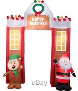 Christmas Santa Gingerbread Man Archway Arch Candy Airblown Inflatable
