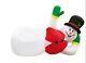 Christmas Santa Huge 20 Ft Snowman Lazy Lounging Relax Inflatable Airblown