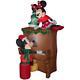 Christmas Santa Mickey Mouse Minnie Piano Inflatable Airblown Yard Decoration