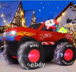 Christmas Santa Monster Truck Inflatable -Very Cool