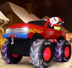 Christmas Santa Monster Truck Inflatable -Very Cool