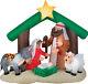 Christmas Santa Nativity Scene Holy Family Inflatable Airblown Yard Decor 6 Ft