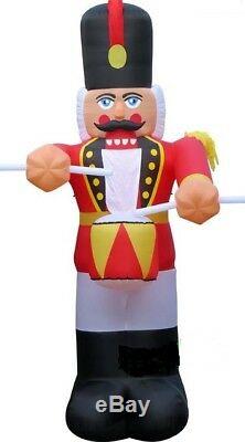 Christmas Santa Nutcracker Drummer Huge 20 Feet Tall Airblown Inflatable