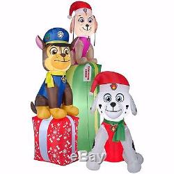 Christmas Santa Paw Patrol Dog Dogs Airblown Inflatable 8.8 Ft
