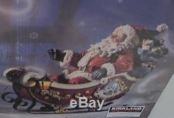 Christmas Santa Sleigh& 2- Reindeers Large Commercial Sized Outdoor