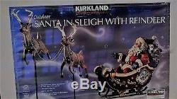 Christmas Santa Sleigh& 2- Reindeers Large Commercial Sized Outdoor