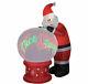 Christmas Santa Snowglobe Animated Naughty Nice 9 Ft Inflatable Airblown Gemmy