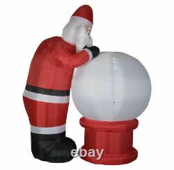 Christmas Santa Snowglobe Animated Naughty Nice 9 Ft Inflatable Airblown Gemmy