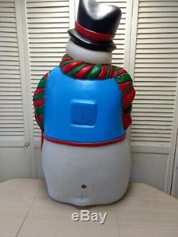 Christmas Snowman Blow Mold-Santas Best-43Ht. VTG-With Cord
