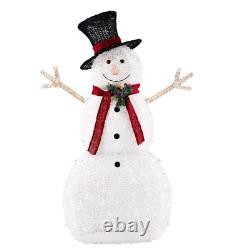 Christmas Snowman Hat 5 ft LED Light Holiday Indoor Outdoor Yard Decorations NEW