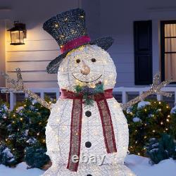 Christmas Snowman Hat 5 ft LED Light Holiday Indoor Outdoor Yard Decorations NEW