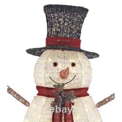 Christmas Snowman Hat 5 ft LED Light Holiday Indoor Outdoor Yard Decorations NEW