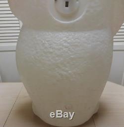 Christmas Snowman Holding A Wreath Blow Mold- Rare-HTF-TPI-App. 46 Ht. With Cord