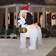 Christmas St Bernard Dog Santa 9 Ft Airblown Inflatable Yard Decoration