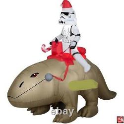 Christmas Star Wars Stormtrooper Riding Dewback Airblown Inflatable 8 Ft