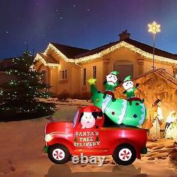 Christmas Tree Delivery Truck Inflatable! Christmas Outdoor Decor