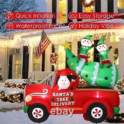 Christmas Tree Delivery Truck Inflatable! Christmas Outdoor Decor