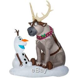 Christmas Yard Inflatable Disney Frozen Olaf Air Inflate Blow Up Lawn XMas Float