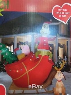 Christmas inflatable grinch dr Seuss Christmas inflatable gemmy