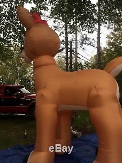 Clarice 12 Ft GIANT Inflatable Reindeer, Used FROM RUDOLPH