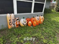 Collection of vintage blow molds 12 pieces lot halloween Collection of vintage blow molds 12 pieces lot halloween