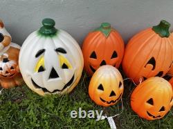 Collection of vintage blow molds 12 pieces lot halloween Collection of vintage blow molds 12 pieces lot halloween