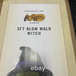 Cracker Barrel 3' Witch Blow Mold Brand New In Box Halloween