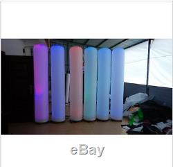 Custom made LED Inflatable Lighting 2 Pillars Party Decoration with blower 7ft
