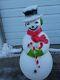 #d Vintage 40 Snowman Lighted Blow Mold Yard Lawn Decoration Christmas Light Up