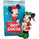 Disney Christmas Airblown Inflatable Mickey & Minnie Hot Cocoa Stand Nib Rare