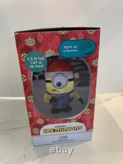 Despicable Me Minions Carl 3.5 Ft Tall Xmas Inflatable Free Shipping