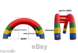 Discount Twin Arches 26ft13ft D=8M/26ft Inflatable Rainbow Arch