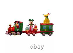 Disney 16' Airblown Mickey And Friends Lighted Christmas Train Inflatable