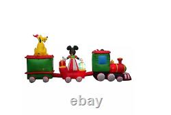 Disney 16' Airblown Mickey And Friends Lighted Christmas Train Inflatable