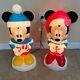 Disney 2022 Gemmy Mickey & Minnie Mouse 24 Lighted Holiday Christmas Blow Mold