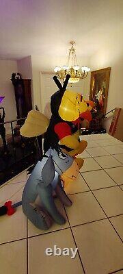 Disney 6ft Winnie the Pooh & Friends Scene Halloween Inflatable Tigger Eyore