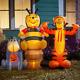 Disney 6ft Winnie The Pooh & Friends Scene Halloween Inflatable Tigger Eyore New