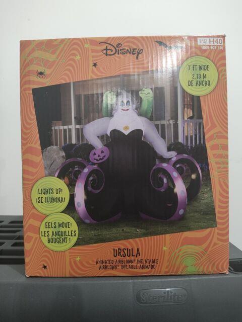 Disney 7 Ft Animated Ursula With Eels Halloween Inflatable New