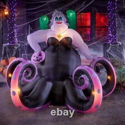 Disney 7 Ft Animated Ursula with Eels Halloween Inflatable New