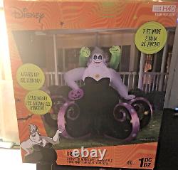 Disney 7 ft. Wide Ursula with Moving Eels Inflatable LED Animated New Gemmy