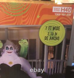 Disney 7 ft. Wide Ursula with Moving Eels Inflatable LED Animated New Gemmy
