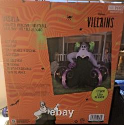 Disney 7 ft. Wide Ursula with Moving Eels Inflatable LED Animated New Gemmy