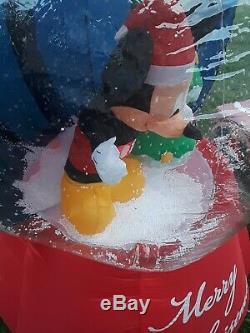 Disney Airblown CHRISTMAS Inflatable Mickey Mouse Snow Globe SUPER RARE WORKS